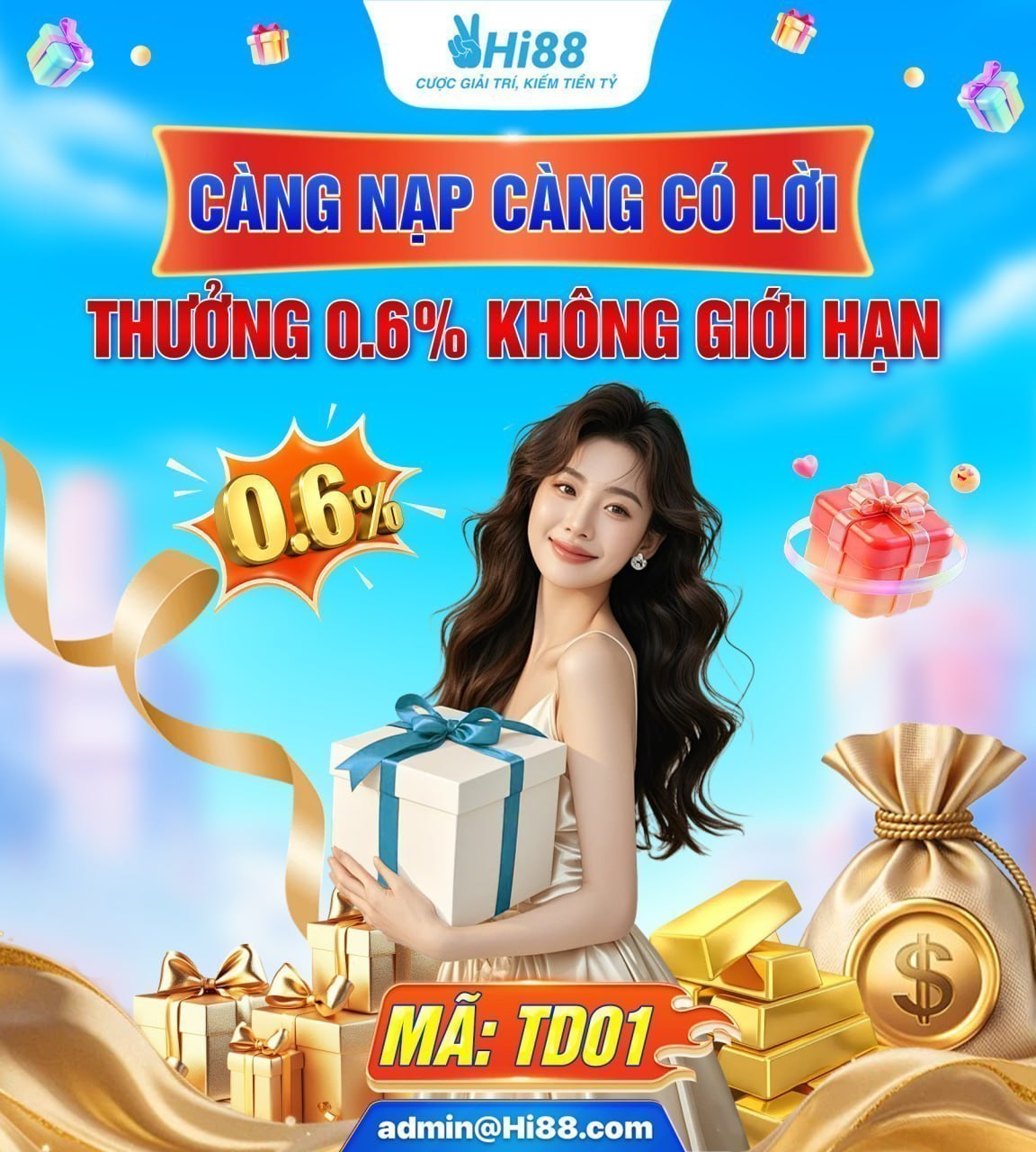 Càng nạp càng có lời cùng Hi88